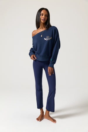333 La Vida Off The Shoulder Sweatshirt