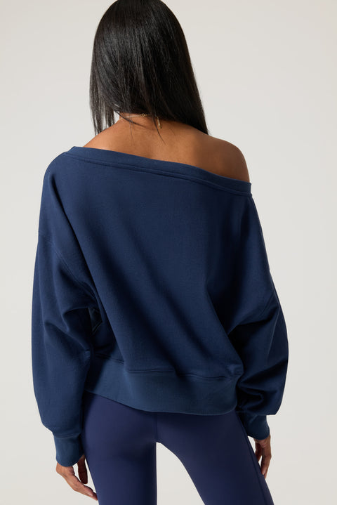 333 La Vida Off The Shoulder Sweatshirt