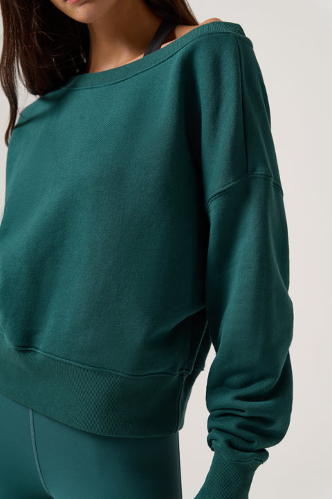 La Vida Off The Shoulder Sweatshirt