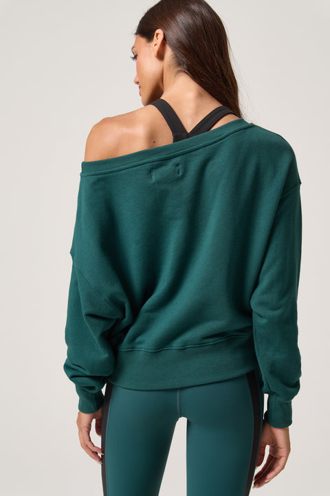 La Vida Off The Shoulder Sweatshirt