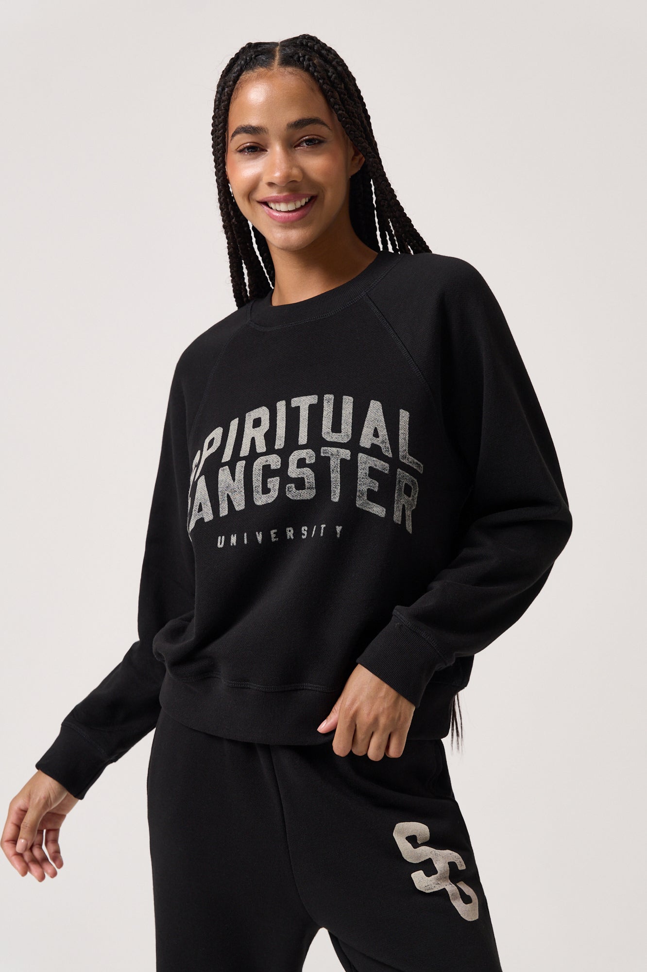 Shop the 444 Varsity Crew Sweatshirt for Women | Spiritual Gangster