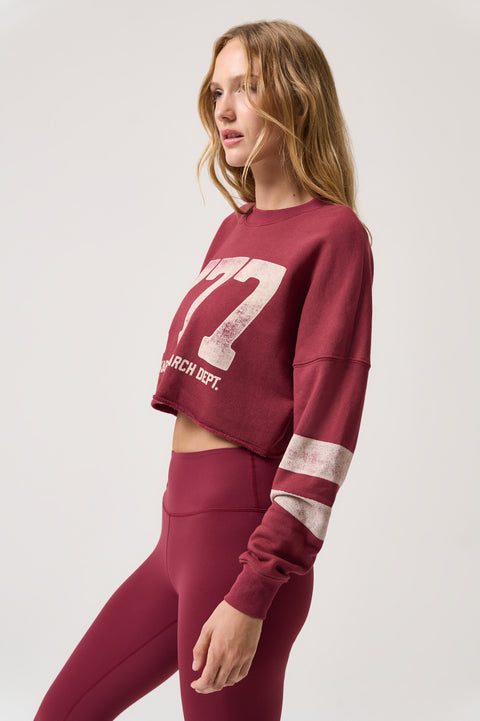 777 Drina Crop Crew Sweatshirt