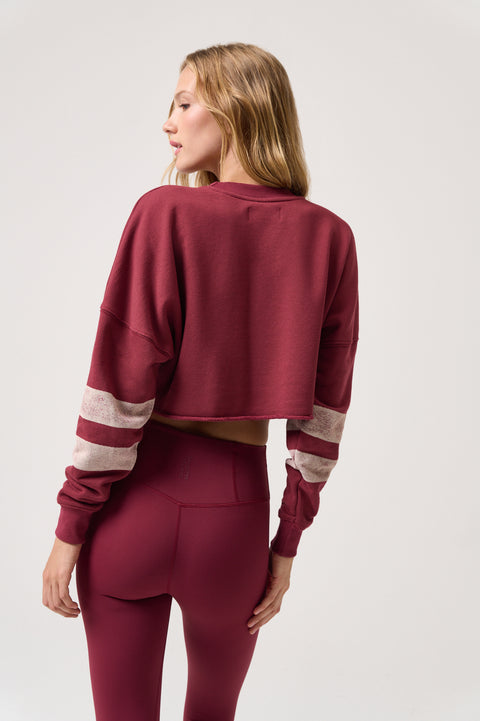 777 Drina Crop Crew Sweatshirt