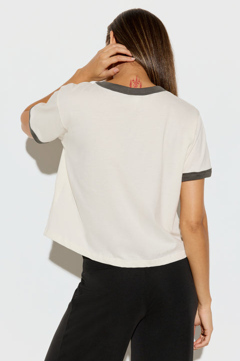 Melrose Short Sleeve Ringer Tee