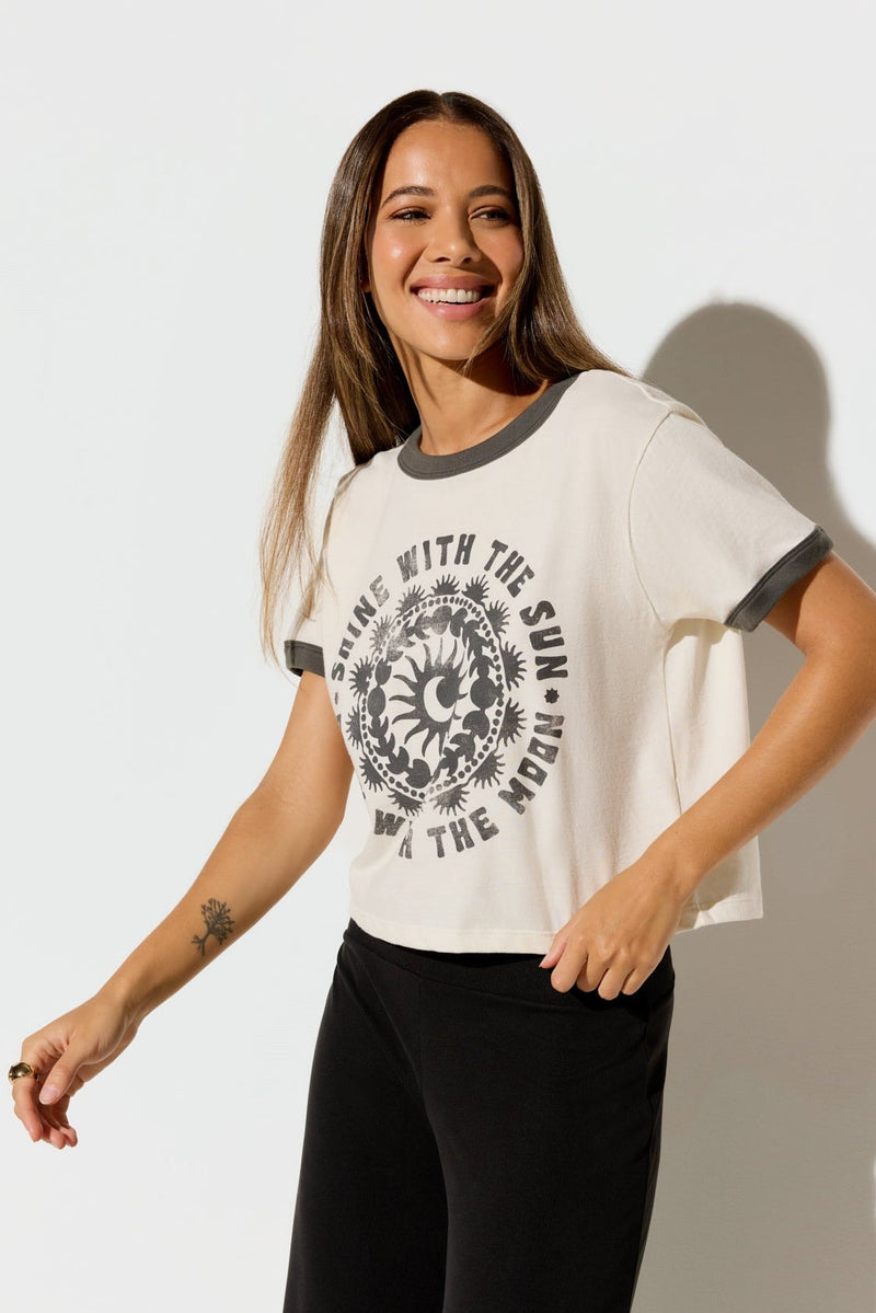 Melrose Short Sleeve Ringer Tee
