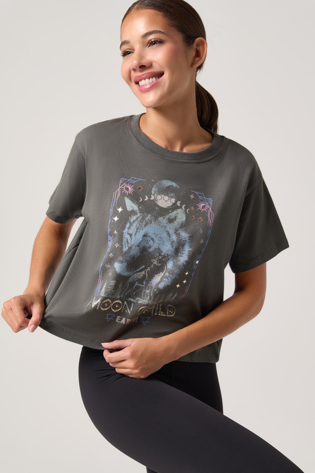Shop the Wolf Mercury Short Sleeve Tee for Women | Spiritual Gangster