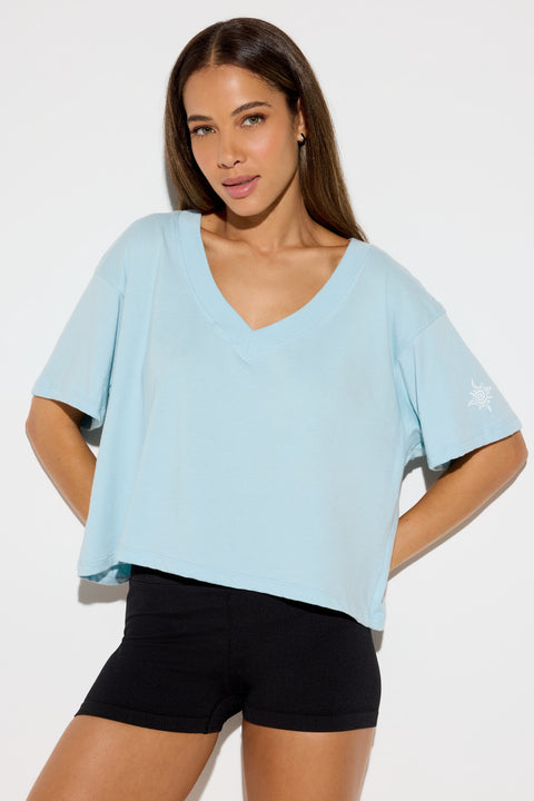 Feliz Short Sleeve V-Neck Tee