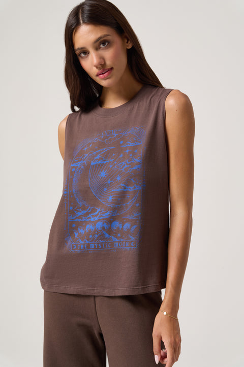 Mystic Moon Vibe Cotton Tank