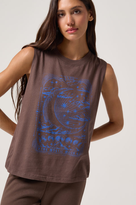 Mystic Moon Vibe Cotton Tank