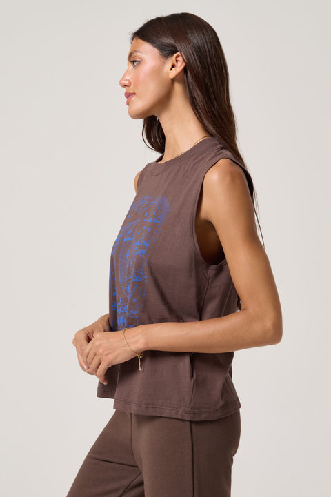 Mystic Moon Vibe Cotton Tank