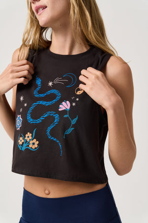 Night Life Spirit Crop Tank