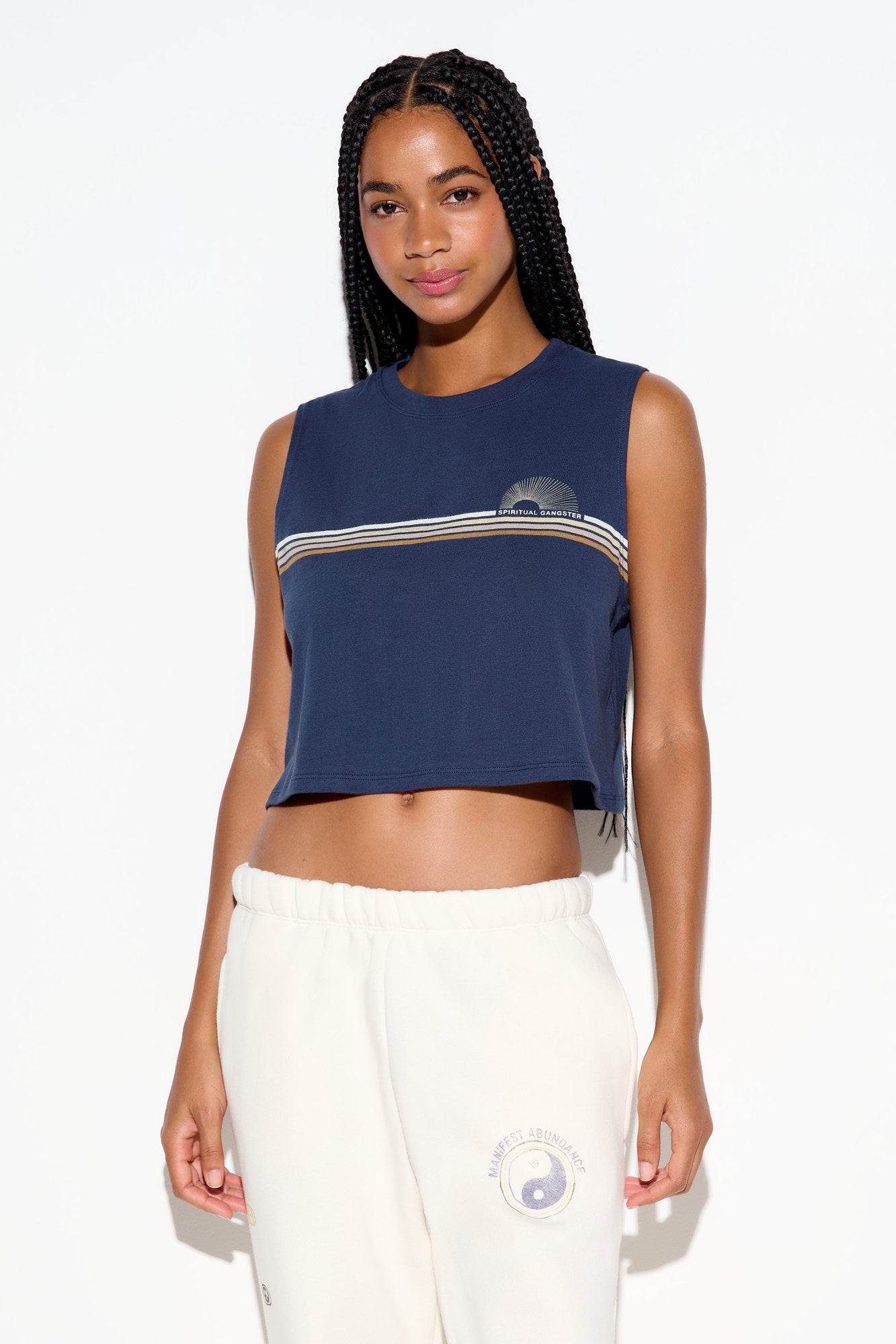 Sg Rays Spirit Crop Tank | Spiritual Gangster