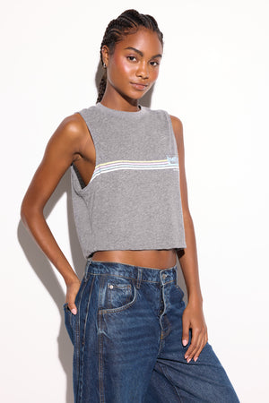 Desert Stripe Spirit Crop Tank