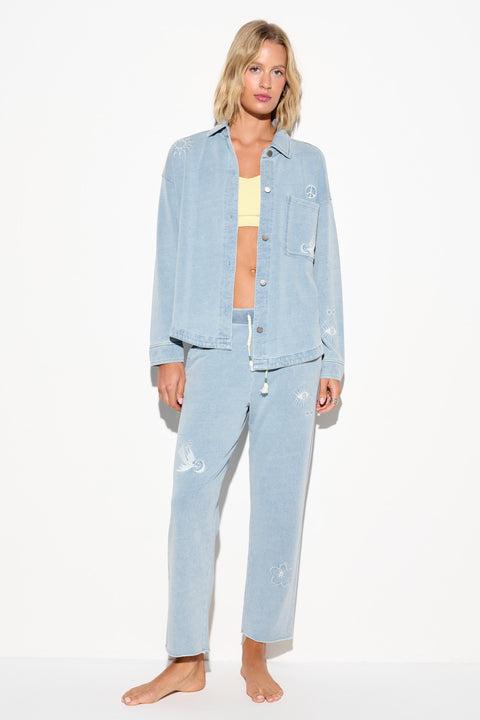 Eye Bloom Sunny Button Down