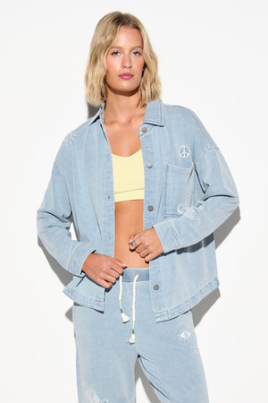 Eye Bloom Sunny Button Down