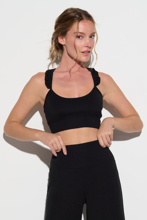 Zen Rib Sunny Ruffle Bralette