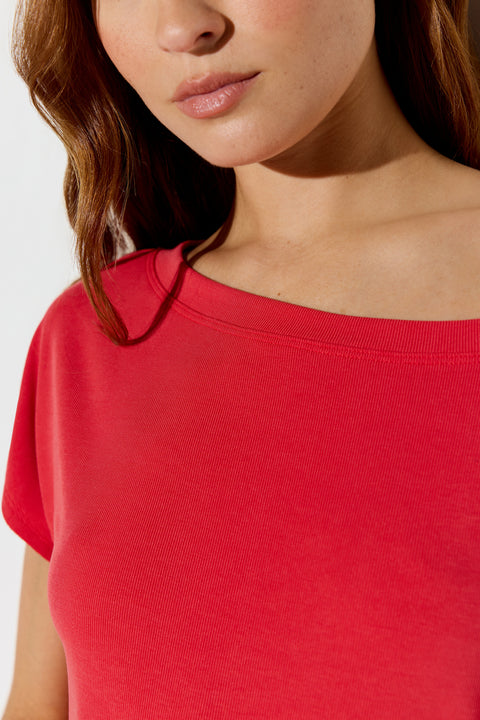 Zen Rib Asha Off The Shoulder Top