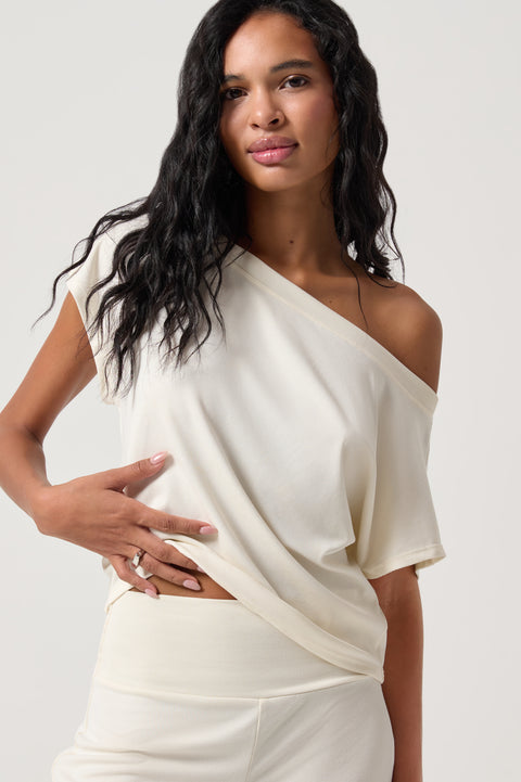 Zen Rib Asha Off The Shoulder Top