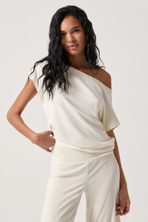 Zen Rib Asha Off The Shoulder Top