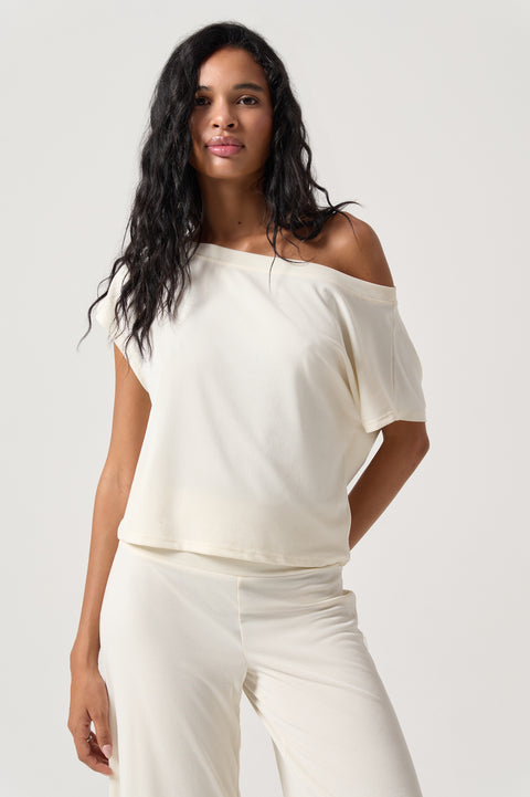 Zen Rib Asha Off The Shoulder Top