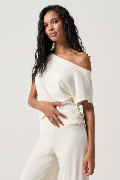 Zen Rib Asha Off The Shoulder Top