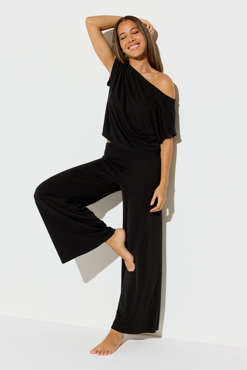 Zen Rib Asha Off The Shoulder Top