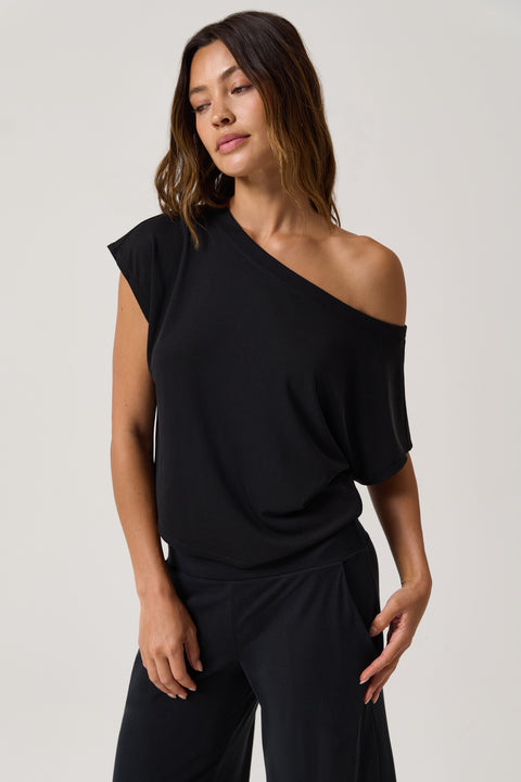 Zen Rib Asha Off The Shoulder Top