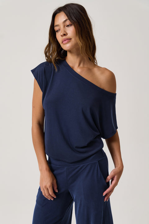 Zen Rib Asha Off The Shoulder Top
