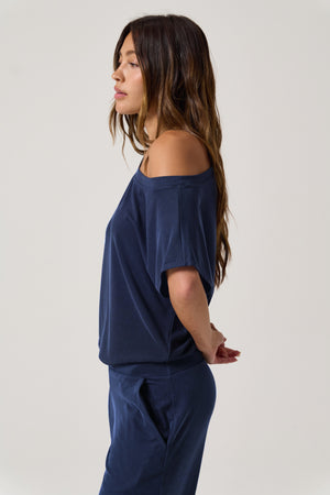 Zen Rib Asha Off The Shoulder Top