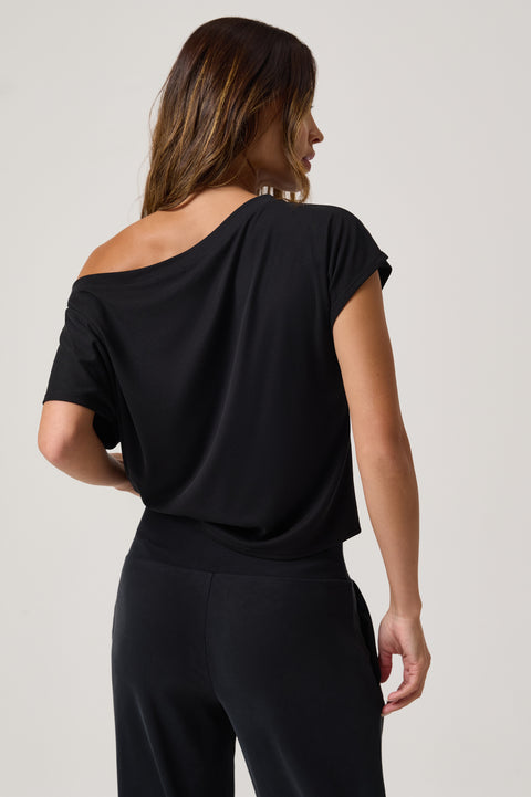 Zen Rib Asha Off The Shoulder Top