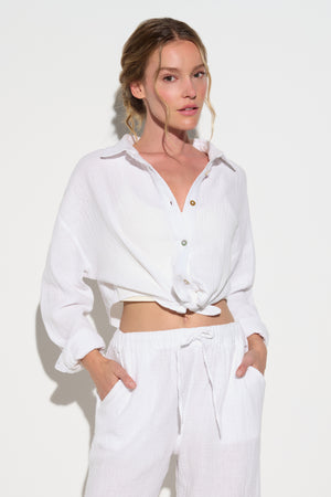 Willow Gauze Button Down Shirt