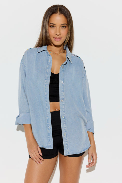 Solstice Chambray Button Down Shirt