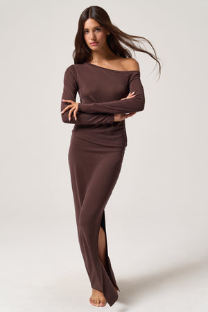 Zen Rib Mia Maxi Skirt