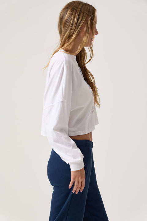Moon Magic Crop Long Sleeve Tee