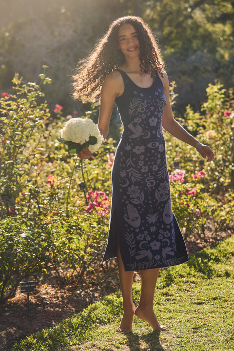Spiritual Gangster | Spring Harmony Yasmin Dress in Indigo