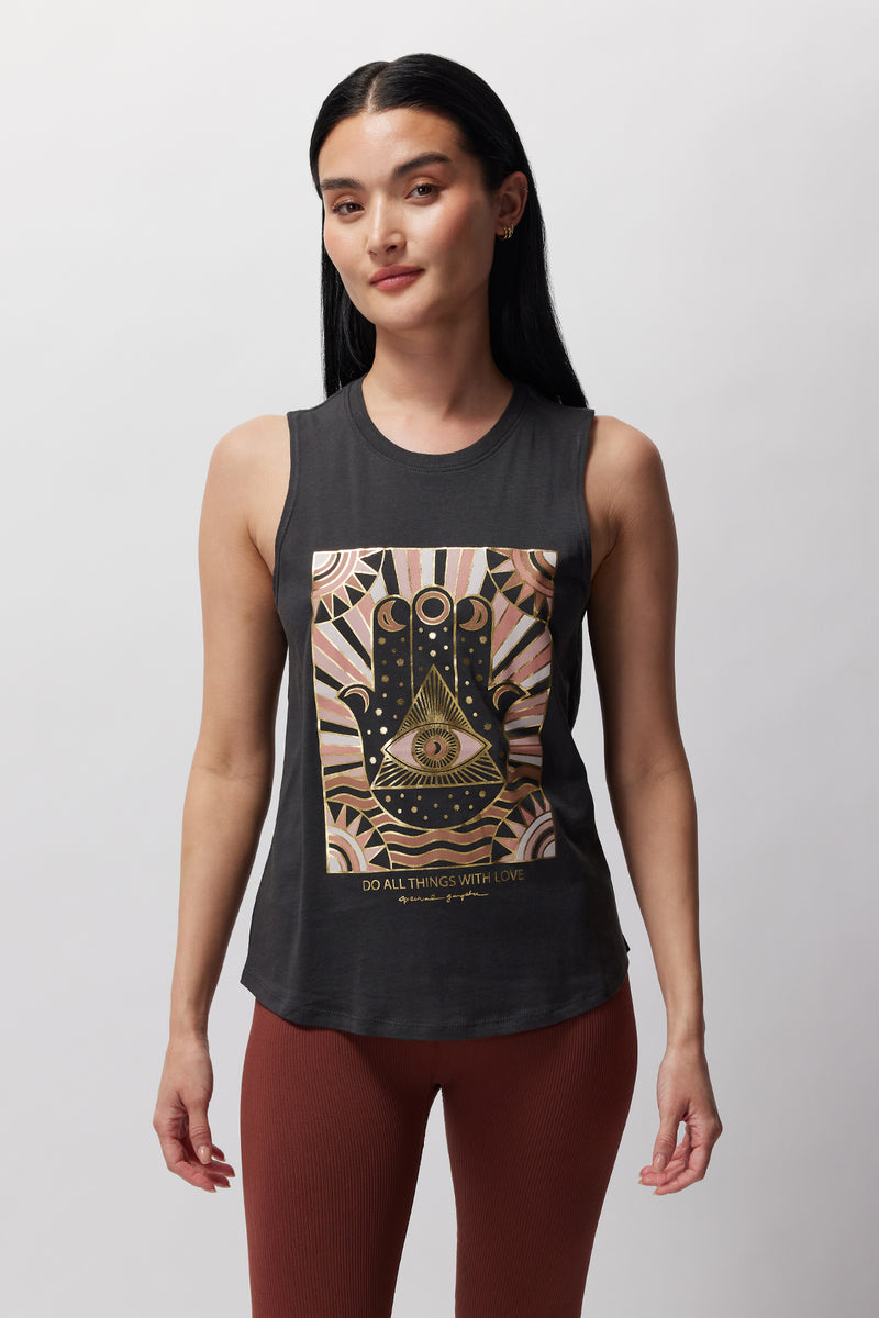 Do All Things With Love Muscle Tank