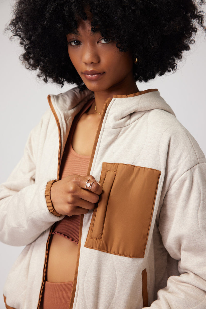 Quilted Full Zip Jacket