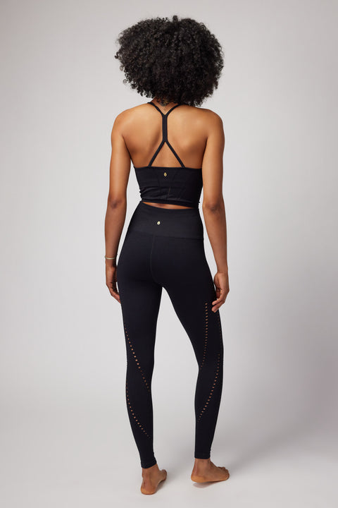 Spiritual Gangster Thea Seamless Longline Bra in Black– The Sampler