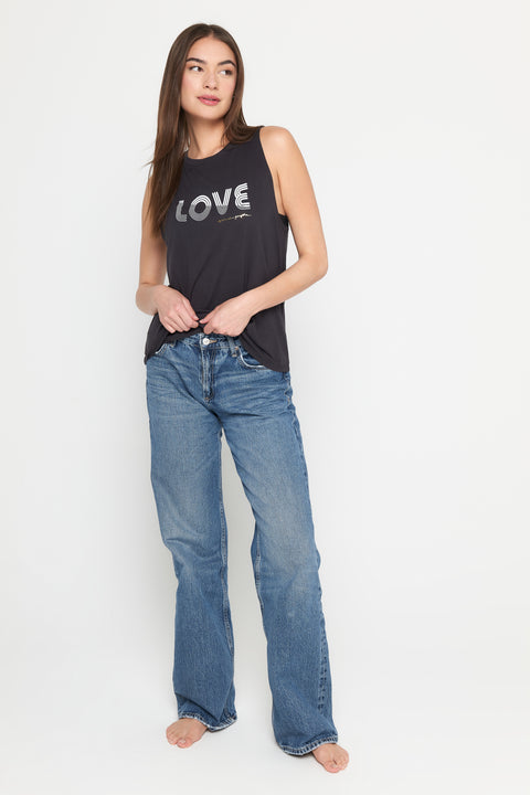 Love Lines Jade Muscle Tank