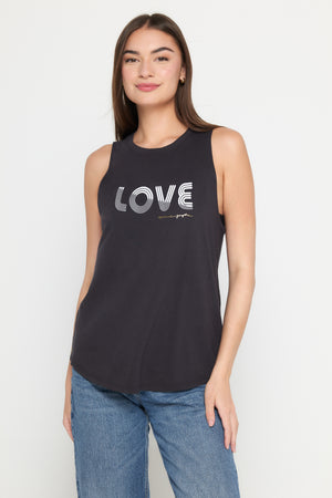 Love Lines Jade Muscle Tank