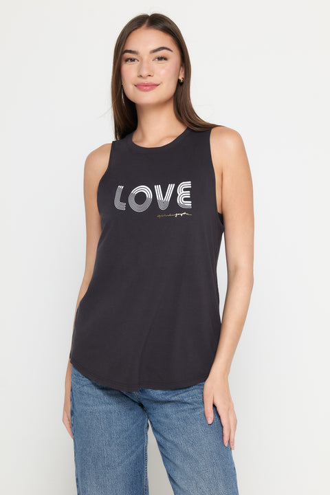 Love Lines Jade Muscle Tank