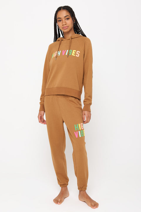 High Vibes Harper Crop Hoodie