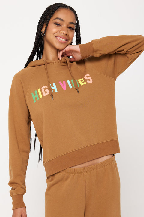 High Vibes Harper Crop Hoodie