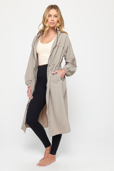 Natasha Full Zip Trench Coat