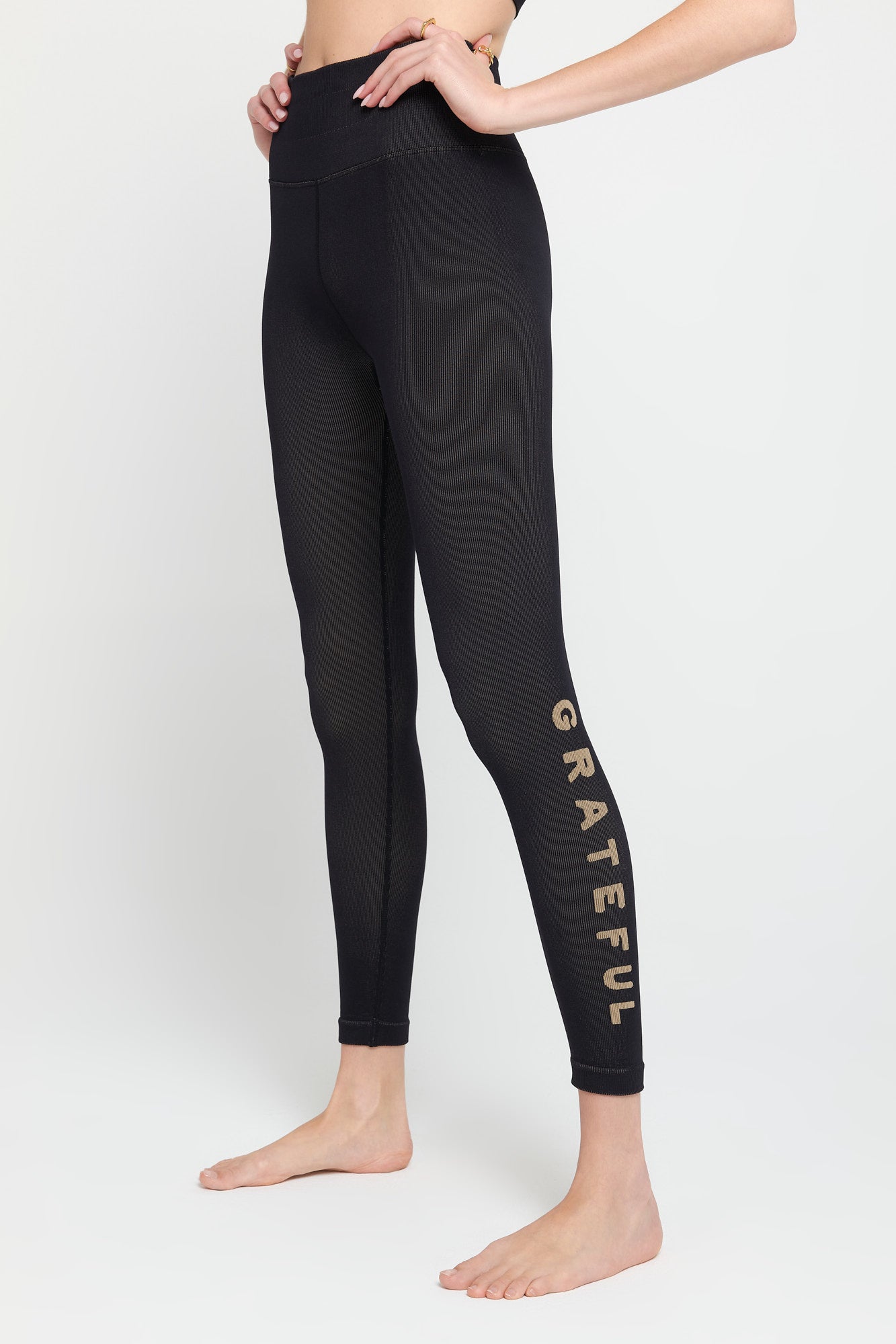 Spiritual Gangster high orders rise star leggings black - XS