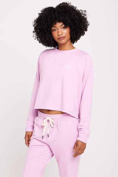 Love More Freja Dolman Raglan-Cndy Pink | Spiritual Gangster