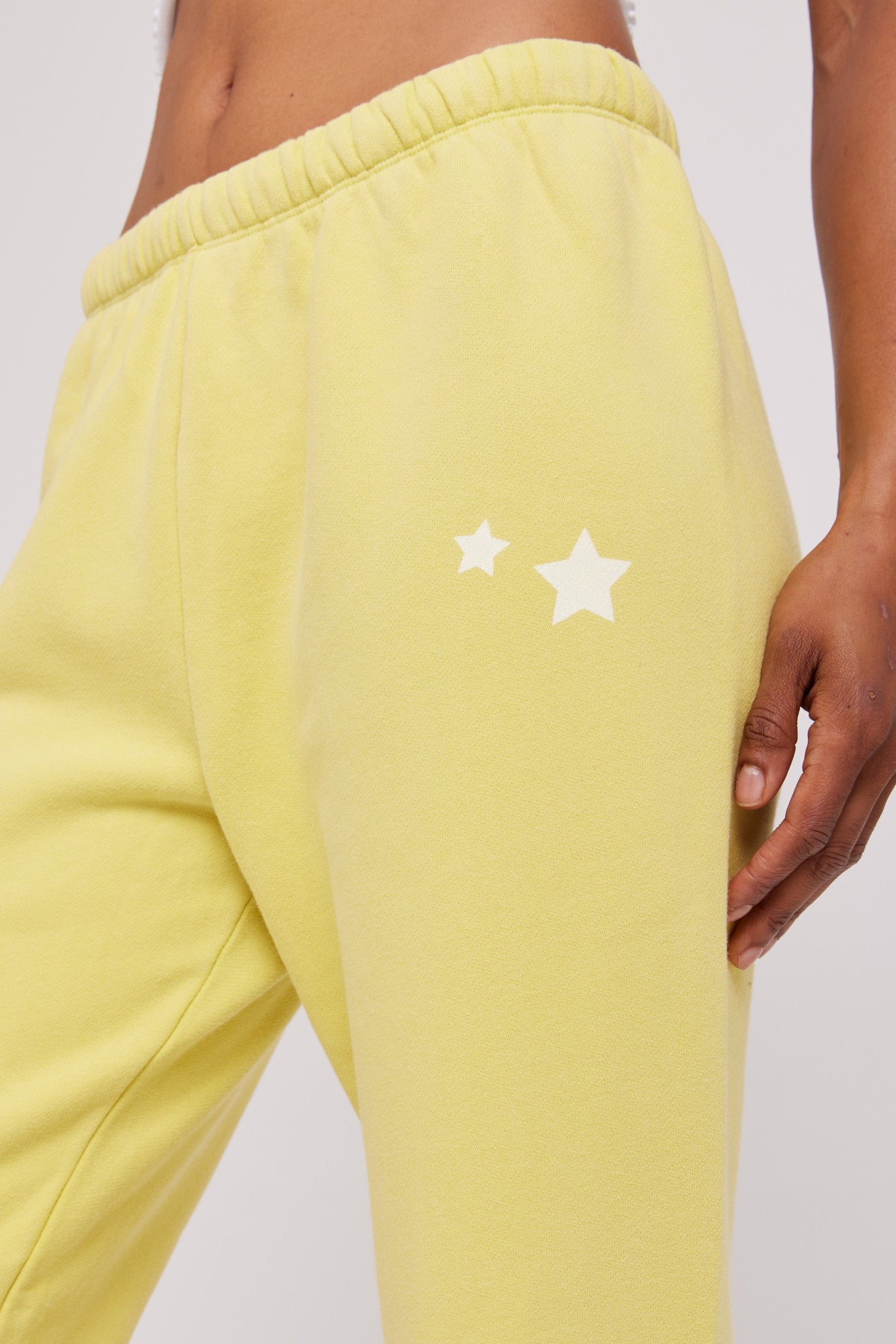 Yellow store star sweatpants