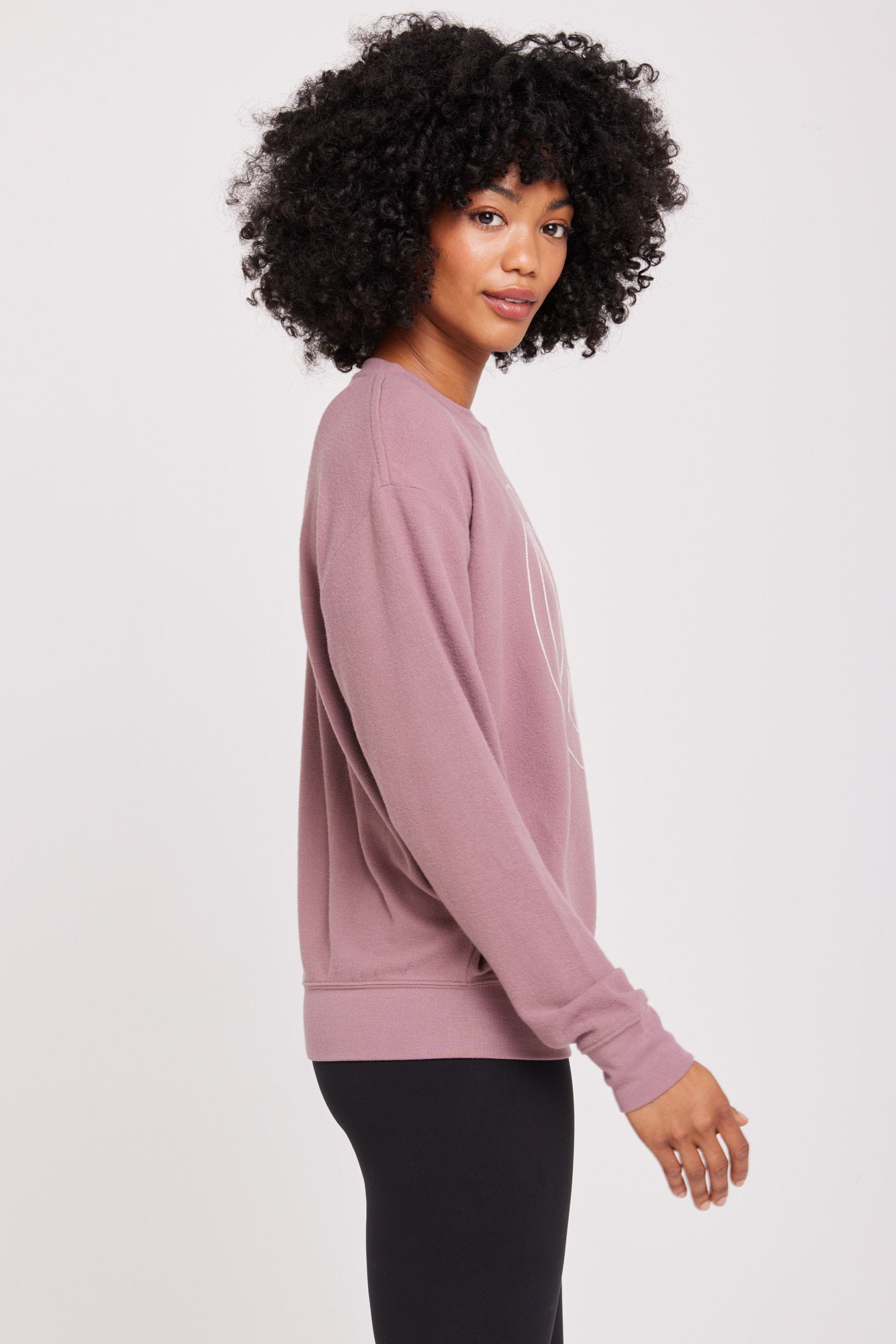 Peace Relaxed Savasana Sweater-Dusty Fig | Spiritual Gangster