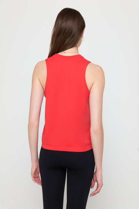 Elevate Seamless Muscle Tank Ruby Red