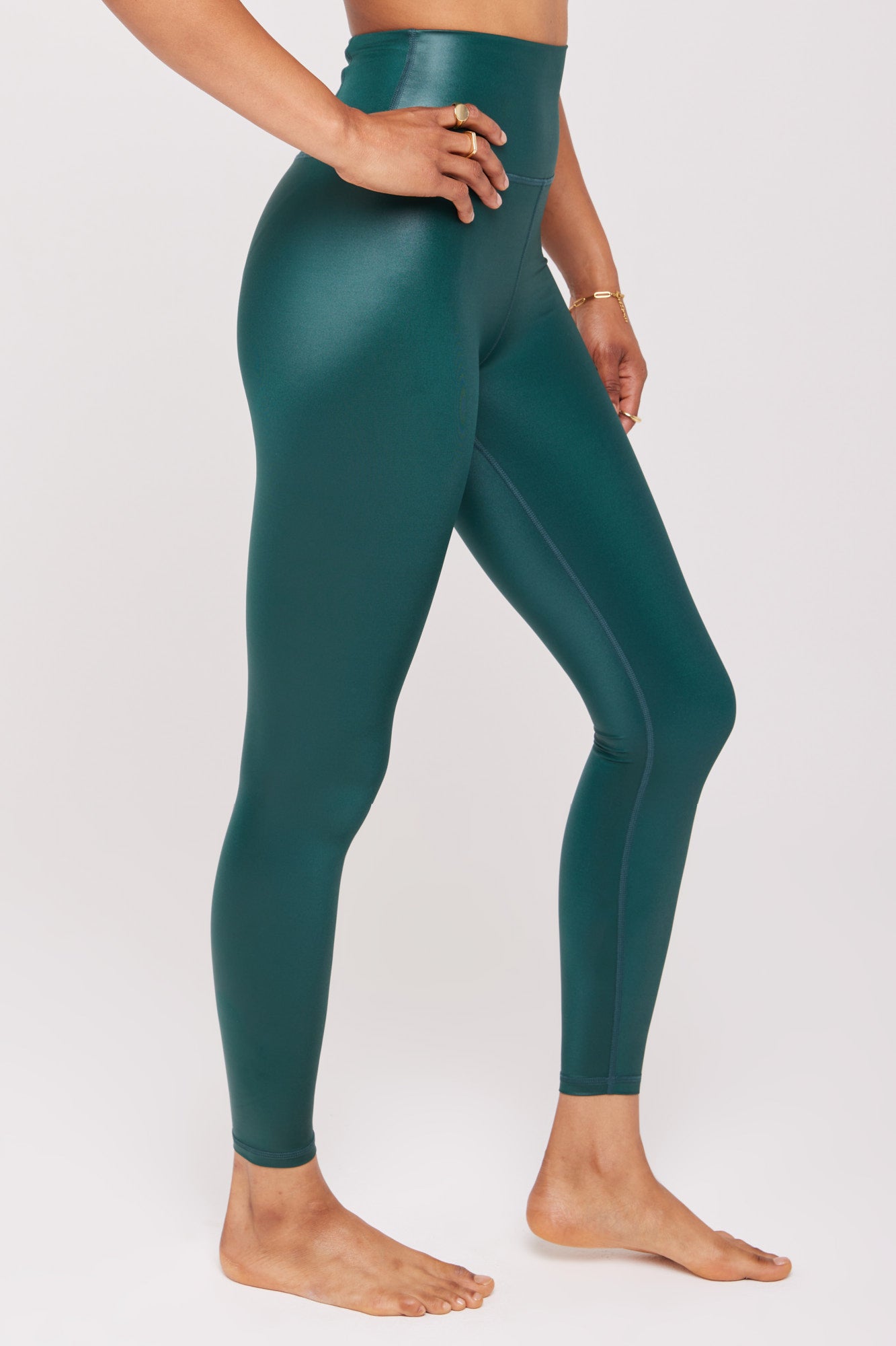 Ada Wet Look Hw 7/8 Legging-Deep Frst | Spiritual Gangster